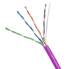 Cable Ethernet Cat5e en vrac 1000ft Spool Solid UTP 24AWG 100MHz Pourpre (0,48 mm)