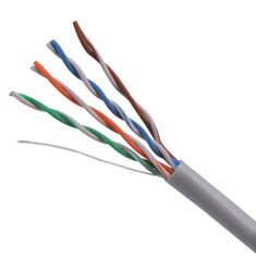 24AWG Cat5e UTP CM PVC câble plénier cuivre gris câble Ethernet haute vitesse 1000FT