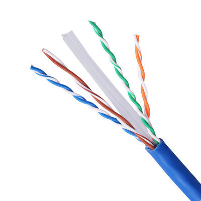 Buy Blue UTP CAT6 Cable 23AWG Extend To 550MHz CM PVC High Speed Network Cable online manufacture