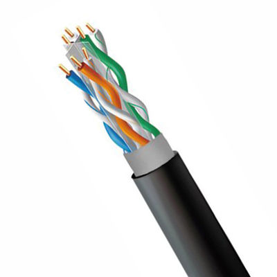 Buy 1000Mbps Cat 6 UTP Outdoor Network Cable 23AWG Solid PVC+PE Extend To 550MHz online manufacture