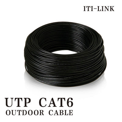 Buy High Speed UTP CAT6 Cable Network Cable 23AWG Solid Outdoor PE Filling Glue online manufacture