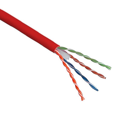 Buy 250MHz Red UTP CAT6 Cable 23AWG 1000FT Ethernet Network Cable online manufacture