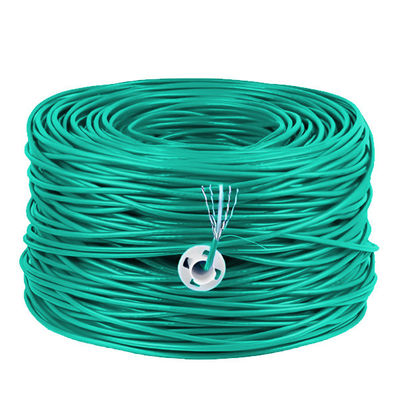 Buy LSZH UTP 100MHz 24 AWG Cat 5e Cable 1000ft Green High Sped Network Cable online manufacture