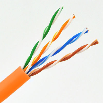 acheter 1000FT Cat5e UTP étendue à 350 MHz Orange PVC cuivre câble réseau haute vitesse online manufacture