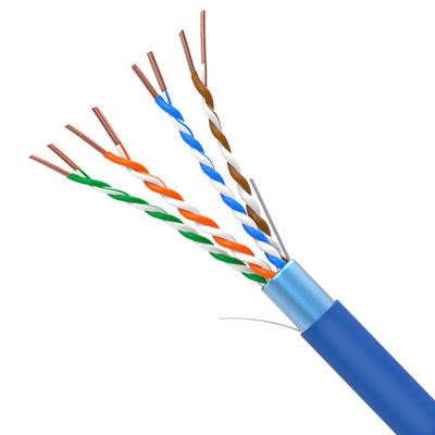 acheter 100MHz Cat5e FTP 24AWG Solid 100% Copper Blue câble Internet haut débit 1000FT online manufacture
