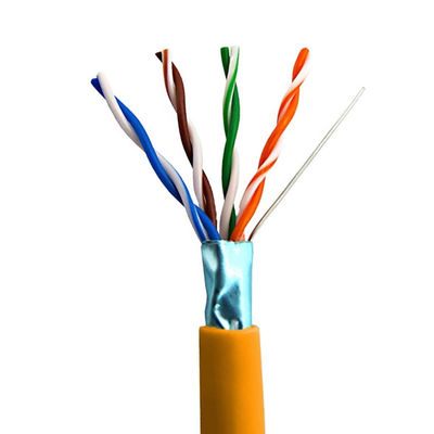 Buy Cat5e FTP LSZH Network Cable 0.50mm 100% Copper Orange 1000FT online manufacture