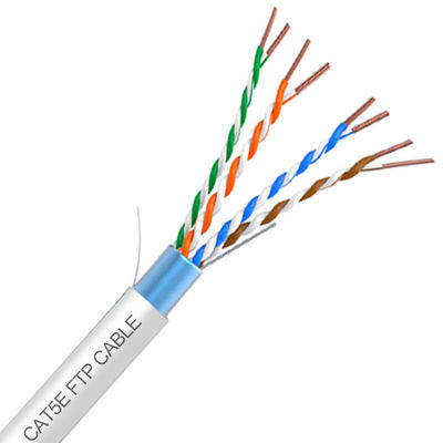 Buy CAT5E FTP White LSZH Cable Jacket 24AWG 100% Copper Pass Fluke online manufacture
