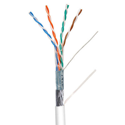 acheter 500FT Cat5e SFTP étalonné en PVC blanc avec une veste solide câble réseau Ethernet online manufacture