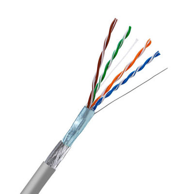 Buy CAT5E SFTP Gray LSZH Jacket 24AWG 100 MHz Ethernet Cable 328FT online manufacture