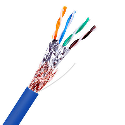 Buy SFTP Cat5e 24AWG Expend To 350Hz 1000Ft Blue PVC Jacket Cable Pass Fluke online manufacture