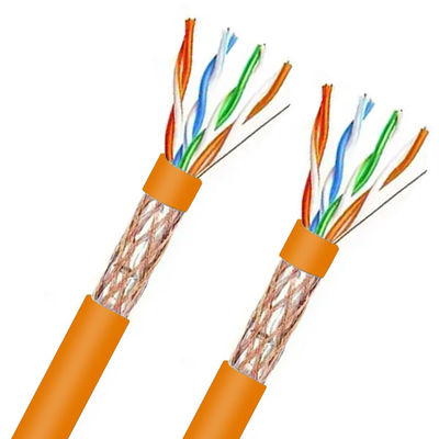 Buy Orange Cat5e SFTP CAT 5E 1000FT LSZH 24AWG Ethernet Cable Expend To 350Hz online manufacture