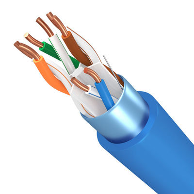 kupować Niebieski LSZH Jacket FTP CAT6 Kabel 23AWG Bare Copper 1000FT 1gbps Kabel online manufacture