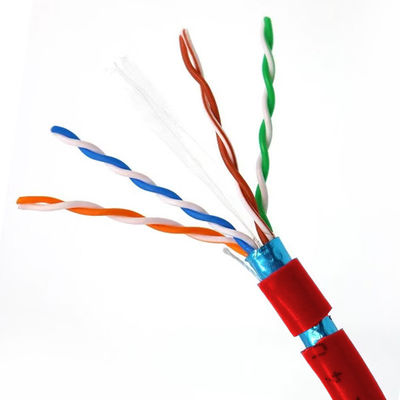 Buy 23AWG FTP CAT6 Cable Red LSZH Network Cable 1000Mbps High Speed 1000FT online manufacture