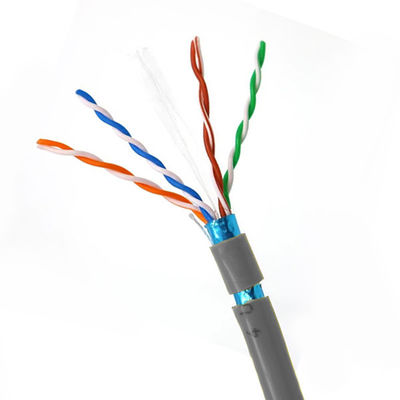 Buy 305M FTP CAT6 Cable 23AWG Gray PVC Jacket Lan Cable For Shielding Network Cable 1000FT online manufacture