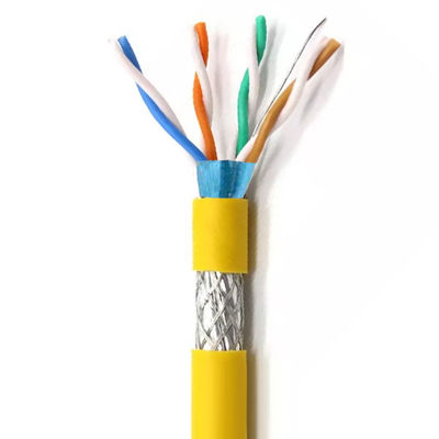 Buy 1000FT SFTP CAT6 Cable Yellow LSZH 23AWG Lan Cable 250MHz Plenum Cable online manufacture