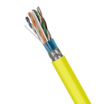 acheter 1000FT SFTP CAT6 câble jaune LSZH 23AWG câble LAN 250MHz câble plénier online manufacture