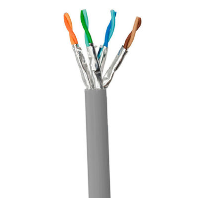 Buy PVC High Speed Ethernet Cable 1000FT Cat6A UFTP Gray Cable 500MHz 23AWG online manufacture