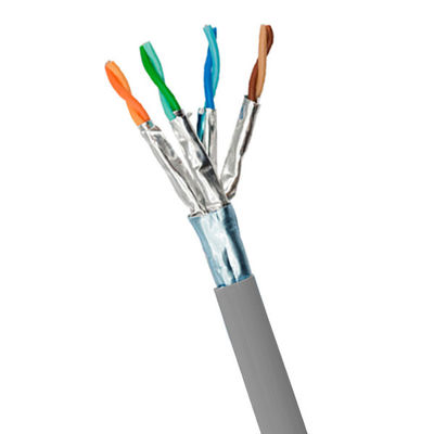 Buy 10Gbps IEC60332-1 CAT 6A F FTP 23AWG LSZH Cable 500MHz Solid Twin Cable online manufacture