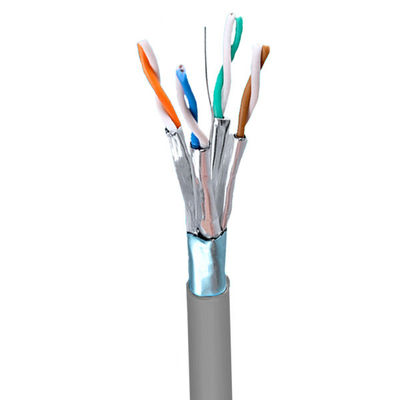 kupować 22AWG FFTP CAT8 Kabel Szary LSZH LAN Kabel do zastosowań o dużej przepustowości 500FT online manufacture