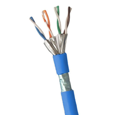 Buy Blue CAT8 FFTP LSZH 22AWG Copper 40Gbps Cable For Data Transfer 1000ft online manufacture