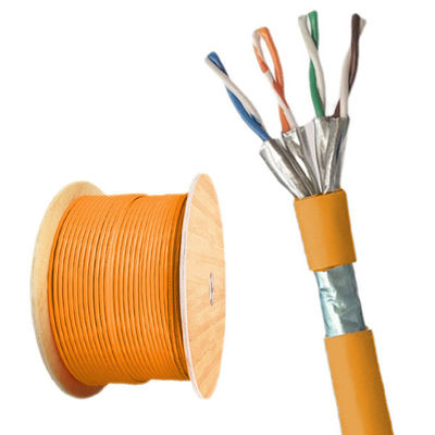 acheter CAT8 FFTP câble jacket PVC orange pour 22AWG 40Gbps câble de centre de données online manufacture