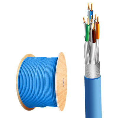 Buy CAT8 SFTP 22AWG Blue LSZH Jacket Cable With 2000MHz Frequency And 1000Ft online manufacture