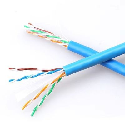 Buy 1000ft Bulk UTP Cat6A Ethernet Cable 23AWG Solid Copper 10Gbps 500MHz PVC Jacket online manufacture