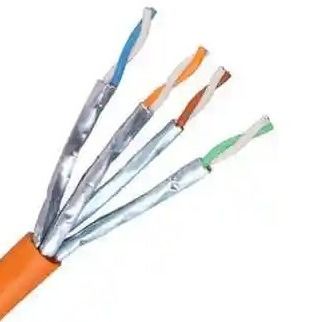 Buy SFTP CAT7A High Speed Ethernet Cable with PVC Jacket Shielded EMI/RFI Protection online manufacture
