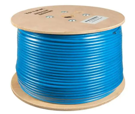 Buy FFTP CAT8 Ethernet Cable 2000 MHz Bandwidth 22AWG Stranded  Blue PVC Jacket 50meters online manufacture