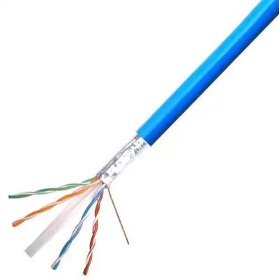 Buy Wholesale Bulk FTP CAT6 LSZH Cable 23AWG 500ft Blue Jacket 550MHz High Speed Networking online manufacture