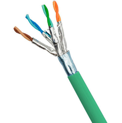 Buy Green LSZH Jacketed FFTP CAT6A Cable 23AWG For Dedicated To Data Centers online manufacture