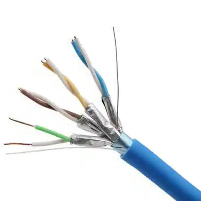 Buy Wholesale Bulk SFTP CAT6A LSZH Cable 23AWG 500ft Blue Jacket 550MHz High Speed Networking online manufacture