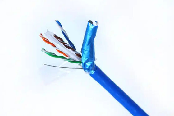 kaufen Großhandelsgroßhandel CAT5E FTP Blaues PVC-Ethernetkabel für Großnetzwerke online manufacture