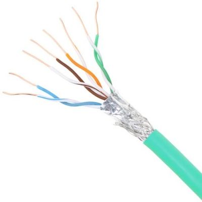 kaufen Großhandel CAT6 SFTP Grünes PVC-Ethernetkabel 23AWG für Hochgeschwindigkeitsdatenübertragung online manufacture
