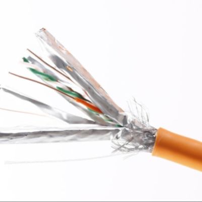 購入 卸売量 CAT6 SFTP LSZH オレンジ イーサネットケーブル 23AWG データセンターと大型ネットワーク用 online manufacture