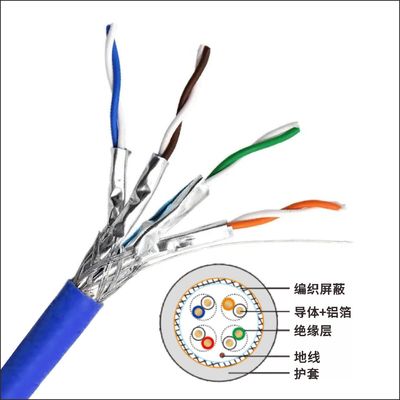 購入 卸売 CAT6A SFTP CPR Dca-s2,d2,a1 LSZH ネットワークケーブル 商業用プロジェクト online manufacture